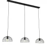 Industriële hanglamp zwart 3-lichts - Hanze