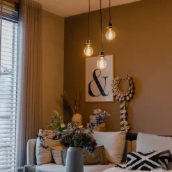 Industriële hanglamp zwart 3-lichts - Cava