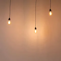 Industriële hanglamp zwart 3-lichts - Cava