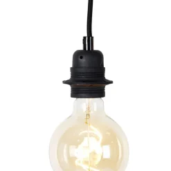 Industriële hanglamp zwart 5-lichts - Cava