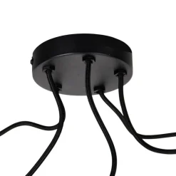 Industriële hanglamp zwart 5-lichts - Cava