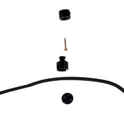 Industriële hanglamp zwart 5-lichts - Cava