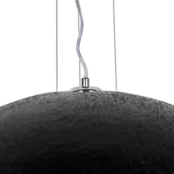 Industriële hanglamp zwart met goud 70 cm - Magna