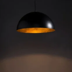 Industriële hanglamp zwart met goud 50 cm - Magna Eco