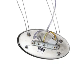 Industriële hanglamp zwart met goud 115 cm - Magna