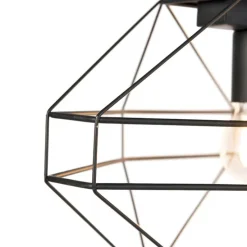 Industriële hanglamp zwart 3-lichts - Carcass