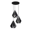 Industriële hanglamp zwart met mesh 3-lichts - Carcass