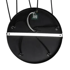 Industriële hanglamp zwart met beton rond 5-lichts - Pedra