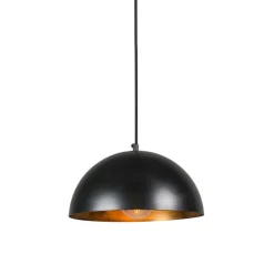 Industriële hanglamp zwart met goud 35 cm - Magna Eco