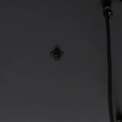 Industriële hanglamp zwart met messing 5-lichts - Haicha