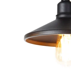 Industriële hanglamp zwart 4-lichts - Laser