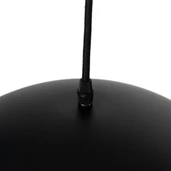 Industriële hanglamp zwart met goud 2-lichts - Magnax