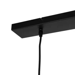 Industriële hanglamp zwart met goud 2-lichts - Magnax