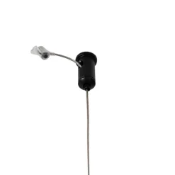 Industriële hanglamp zwart met rek rond 4-lichts - Cage Rack