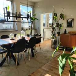 Industriële hanglamp zwart met 4-lichts rek - Cage Rack