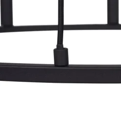 Industriële hanglamp zwart 7-lichts - Knight