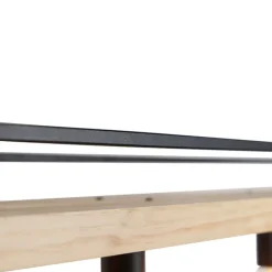 Industriële hanglamp zwart met hout 4-lichts - Shelf