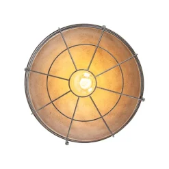 Industriële plafondlamp antiek zilver 32 cm - Course