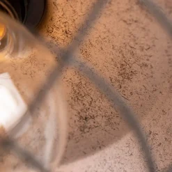 Industriële plafondlamp antiek zilver 25,5 cm - Course