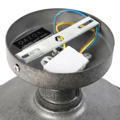 Industriële plafondlamp antiek zilver 25,5 cm - Course