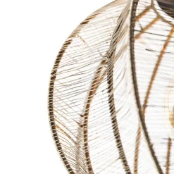 Industriële plafondlamp brons met zwart - Dong