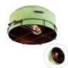 Industriële plafondlamp groen 35 cm - Barril