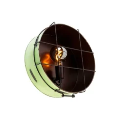 Industriële plafondlamp groen 35 cm - Barril