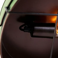 Industriële plafondlamp groen 35 cm - Barril
