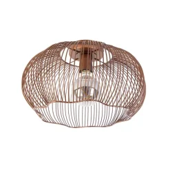 Industriële plafondlamp koper 40 cm - Finn