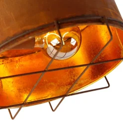 Industriële plafondlamp roestbruin 35 cm - Barril