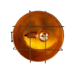 Industriële plafondlamp roestbruin 35 cm - Barril