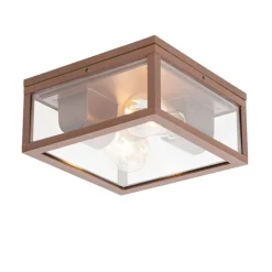 Industriële plafondlamp roestbruin IP442-lichts - Charlois