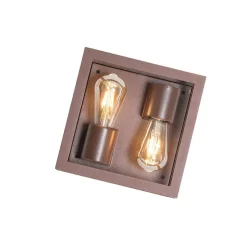 Industriële plafondlamp roestbruin IP442-lichts - Charlois