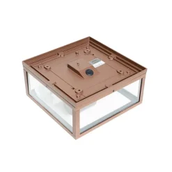 Industriële plafondlamp roestbruin IP442-lichts - Charlois