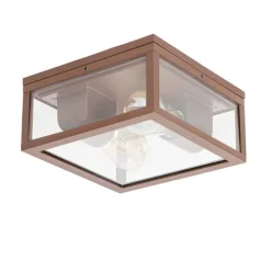 Industriële plafondlamp roestbruin IP442-lichts - Charlois