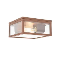 Industriële plafondlamp roestbruin IP442-lichts - Charlois