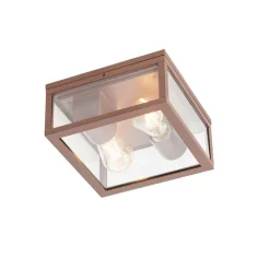 Industriële plafondlamp roestbruin IP442-lichts - Charlois