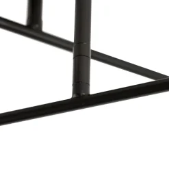 Industriële plafondlamp zwart met goud 6-lichts - Sydney