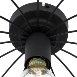 Industriële plafondlamp zwart 35 cm - Hanze