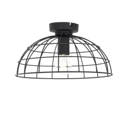 Industriële plafondlamp zwart 35 cm - Hanze