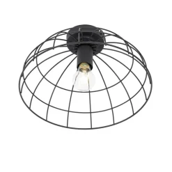 Industriële plafondlamp zwart 35 cm - Hanze
