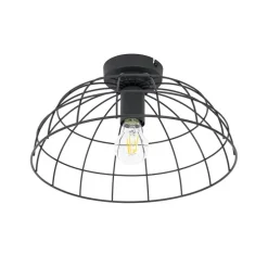 Industriële plafondlamp zwart 35 cm - Hanze