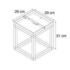 Industriële plafondlamp zwart - Big Cage