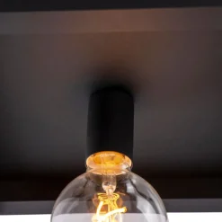 Industriële plafondlamp zwart - Big Cage