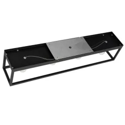 Industriële plafondlamp zwart 99,5 cm 4-lichts - Cage