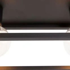 Industriële plafondlamp zwart 99,5 cm 4-lichts - Cage