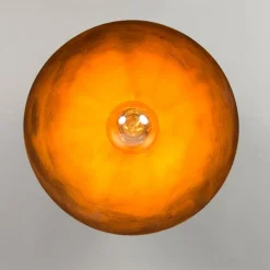 Industriële plafondlamp zwart met goud 35 cm - Magna
