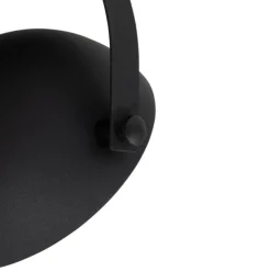 Industriële plafondlamp zwart met goud 3-lichts verstelbaar - Magnax