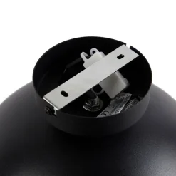 Industriële plafondlamp zwart met goud 28 cm - Magnax