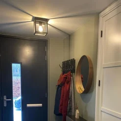 Industriële plafondlamp zwart staal - Cage